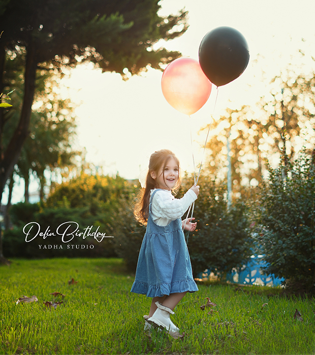 عکاسی کودک در فضای سبز